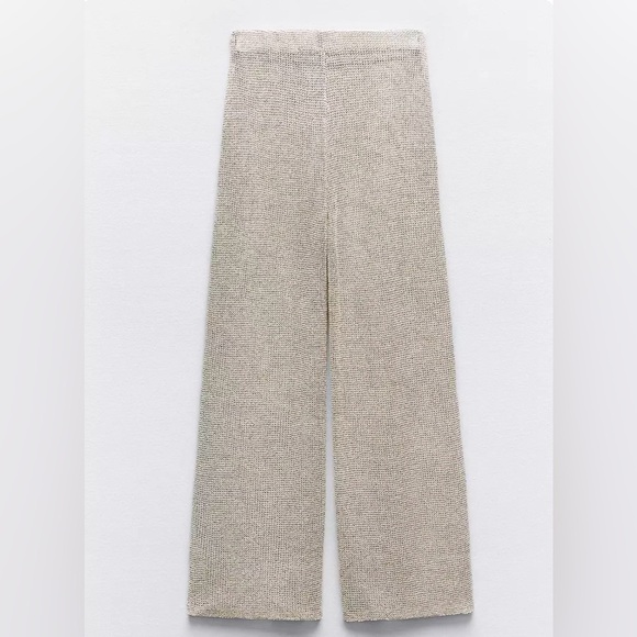 Zara WIDE-LEG CROPPED KNIT TROUSERS
Size M - Picture 3 of 7